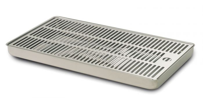 VR-12 Stainless Steel Drip Tray with Drainage | Cosmetal