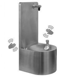 Touchless Font 30 Wall Mounted Fountain with Bubbler